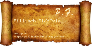 Pillisch Flávia névjegykártya